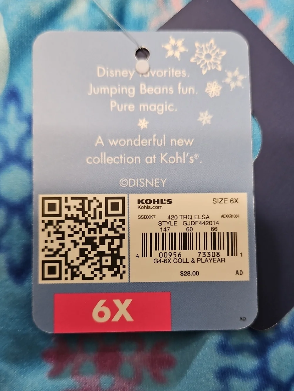 Disney size 6x