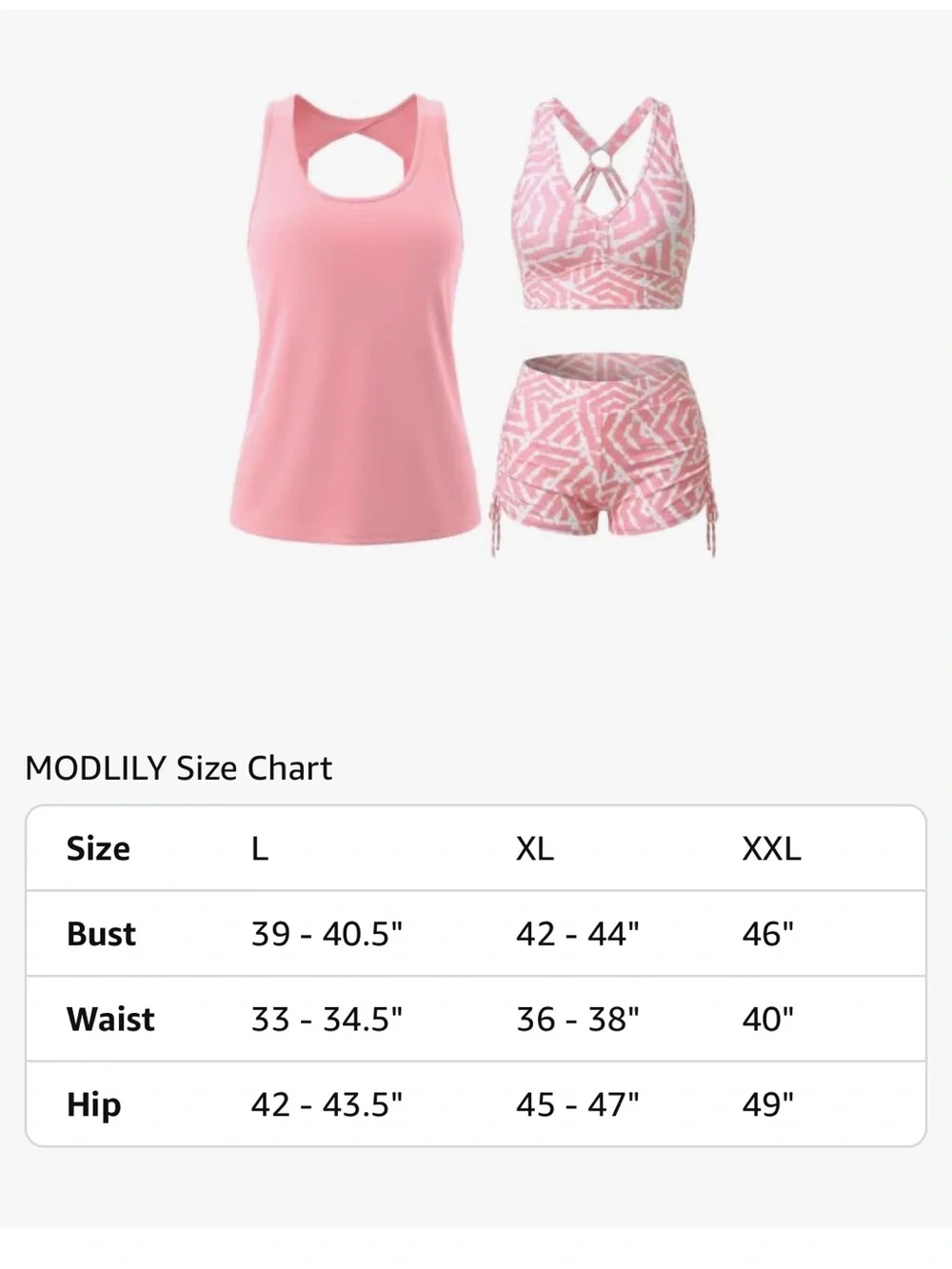 Modlily three piece