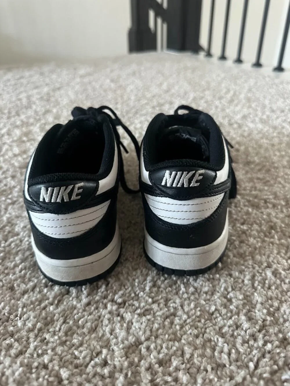 Nike Dunk Low Panda Black White Big Kids Youth Size 6.5