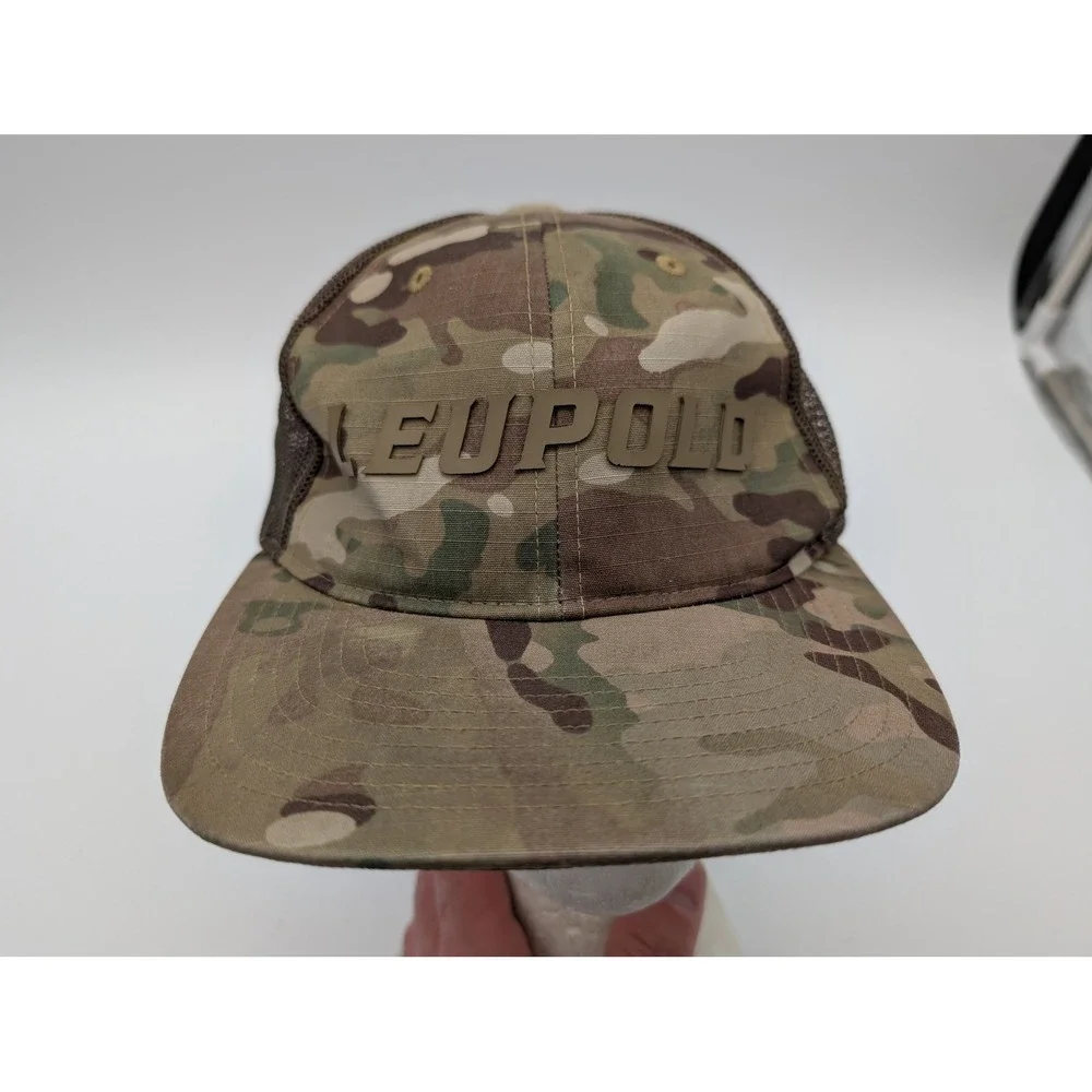 Leupold Richardson 862 Trucker Hat Mens Camo Mesh Snapback Cap Multicam Brown