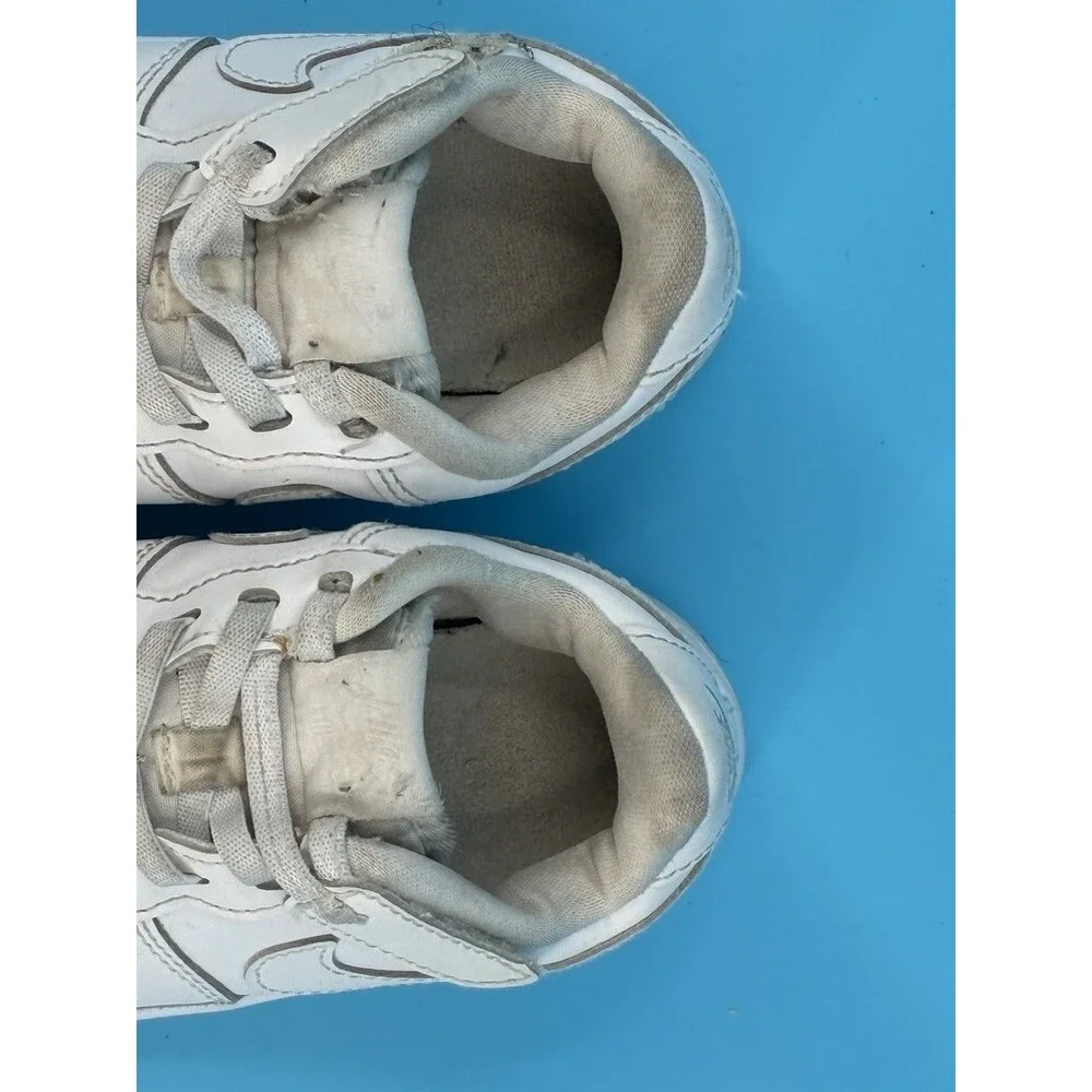 Nike Force 1 Low EasyOn Kids 10C White Sneakers Hook Loop FN0237-111