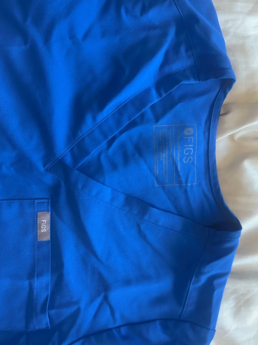 Figs Women's Royal Blue Catarina™ - One-Pocket Scrub Top