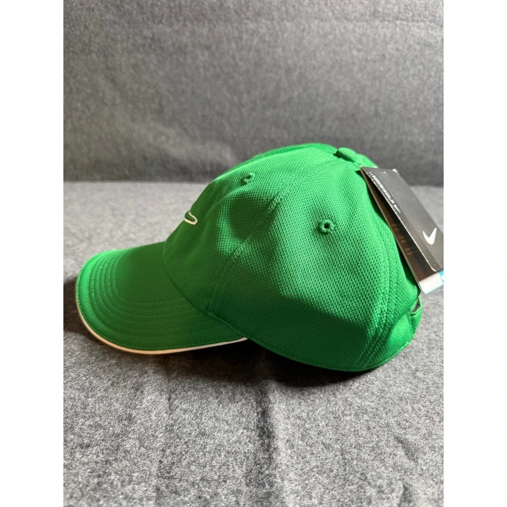 Nike Golf Dri-FIT Mesh Adjustable Hat Green Swoosh Logo Cap NWT
