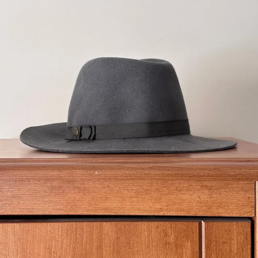 Goorin Bros Gray Fedora Hat Mens Small Good Boy Wool Felt Classic Preppy Hipster