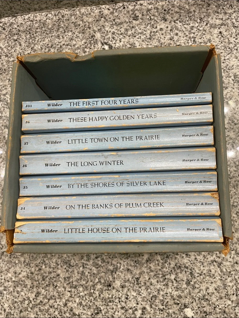 Little House Paperback Books. 7 vintage books included with minimal wear for age