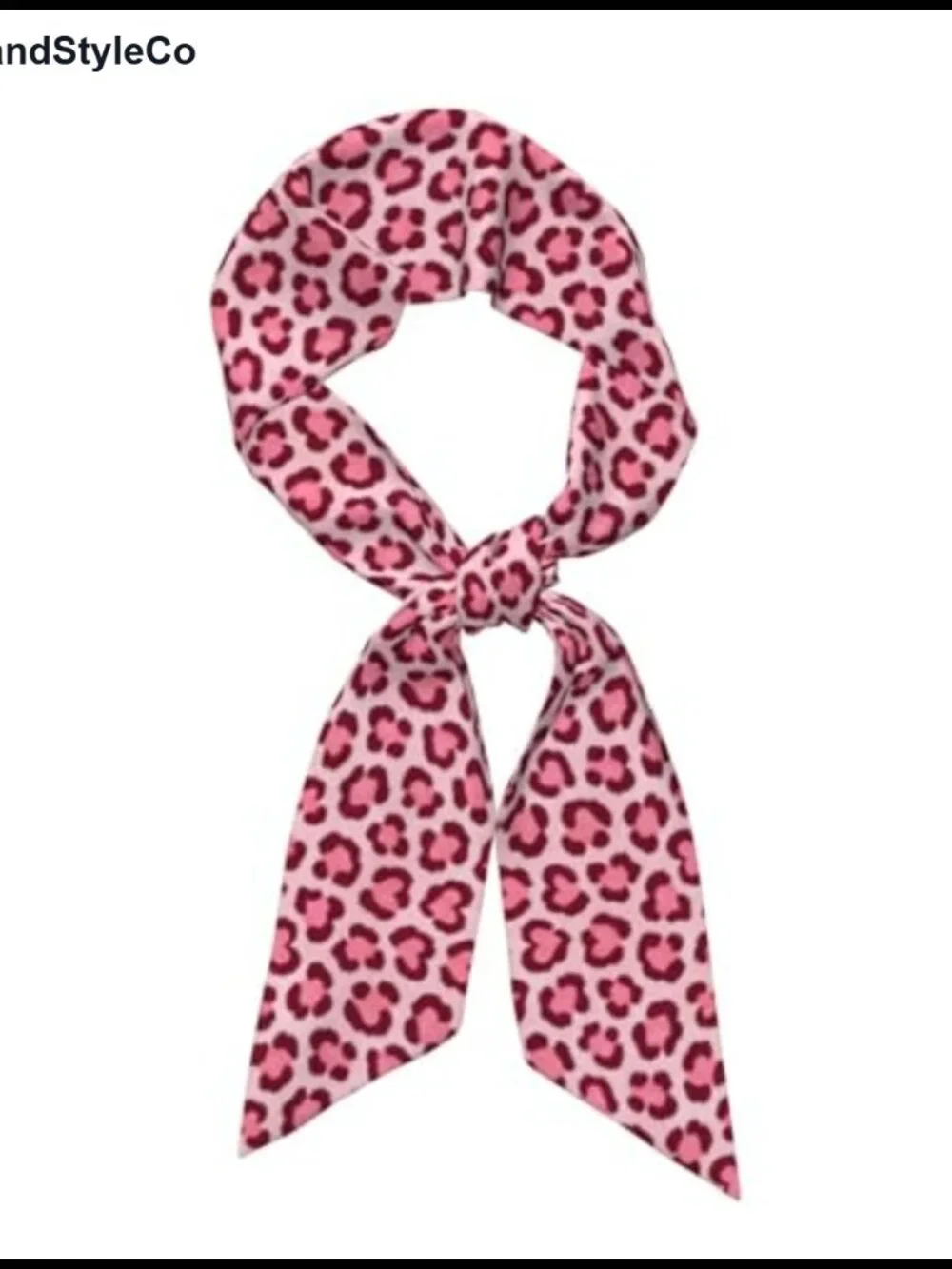 Luxury Satin Long Thin Scarf for Women - Silk-Like Fashion Accessory (Leopard