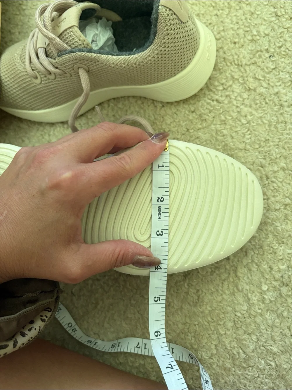 allbirds Women’s tree runner  Knit Sneakers — Rugged beige