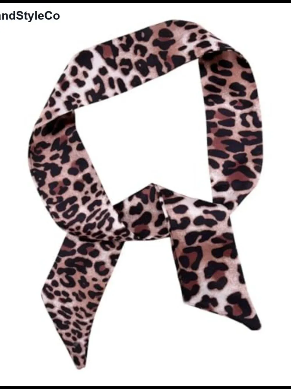 Leopard Print Satin Scarf for Women - Versatile Neck Scarf, Hair Accessory, Bag