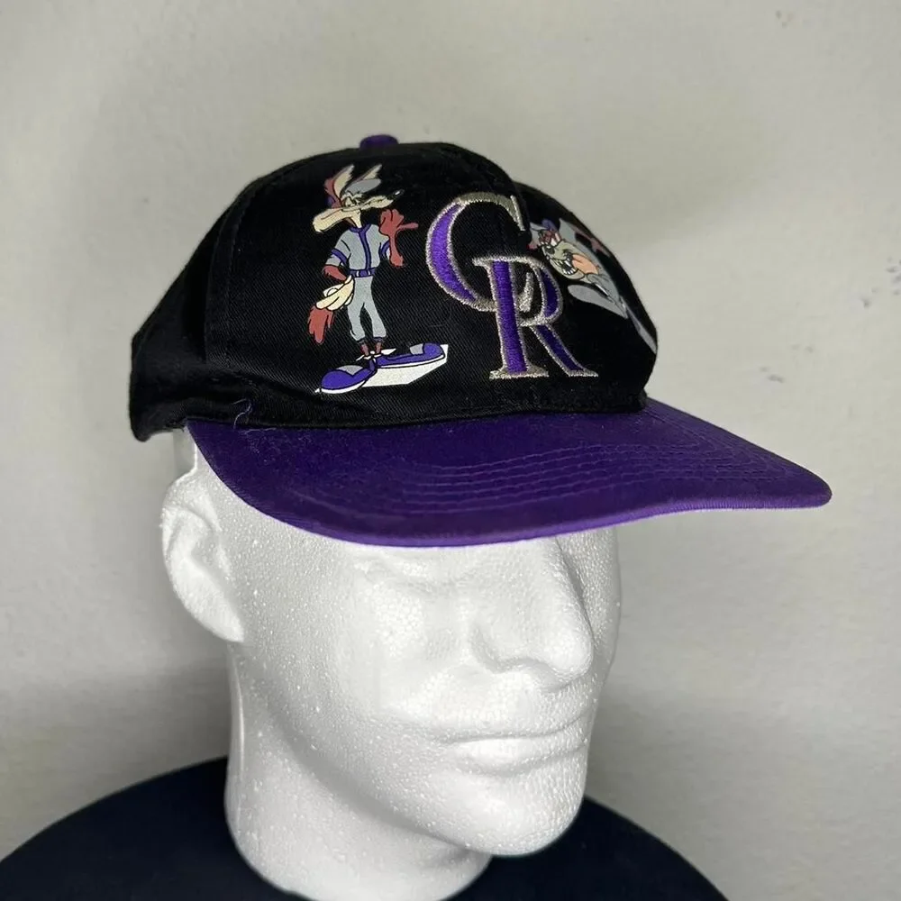 1995 Colorado Rockies Looney Tunes snapback hat baseball