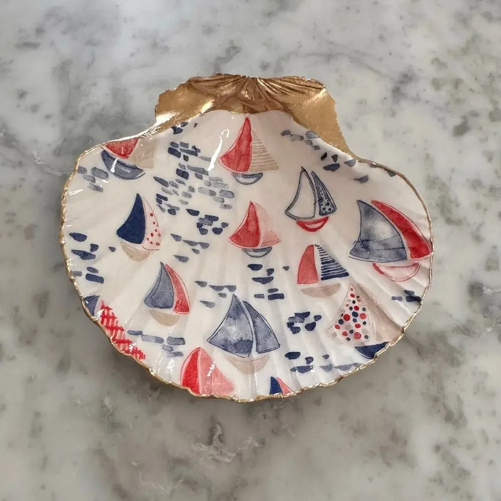 Handmade sailboat scallop