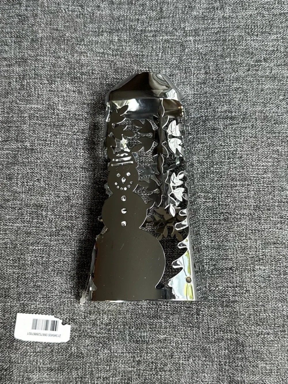NWOT Bath & Body Works Silver Cleansing Gel Hand Soap Sleeve Snowman Winter