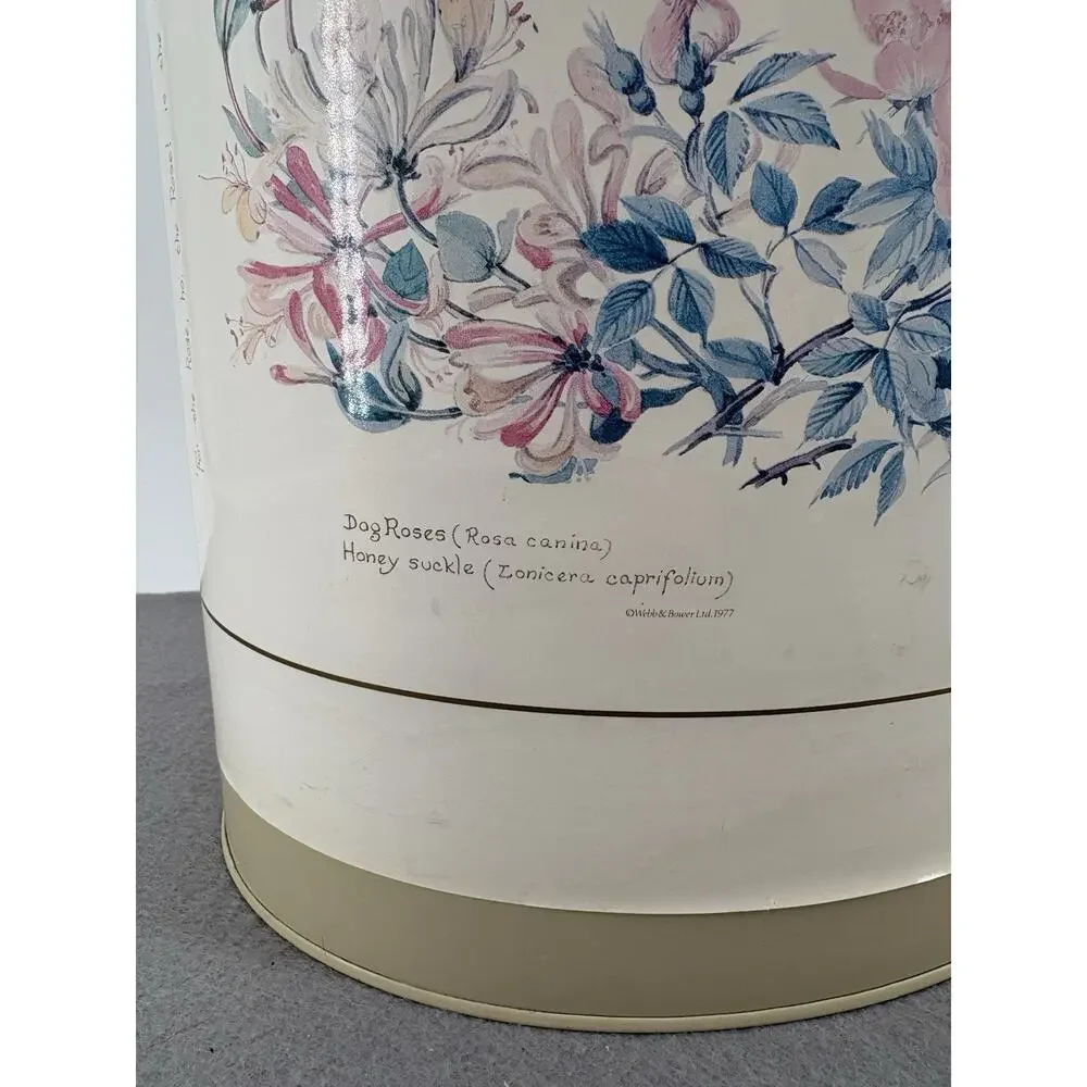 VTG 1977 Webb & Bower Ltd. Trash Can Waste Featuring the “Song of the Rose