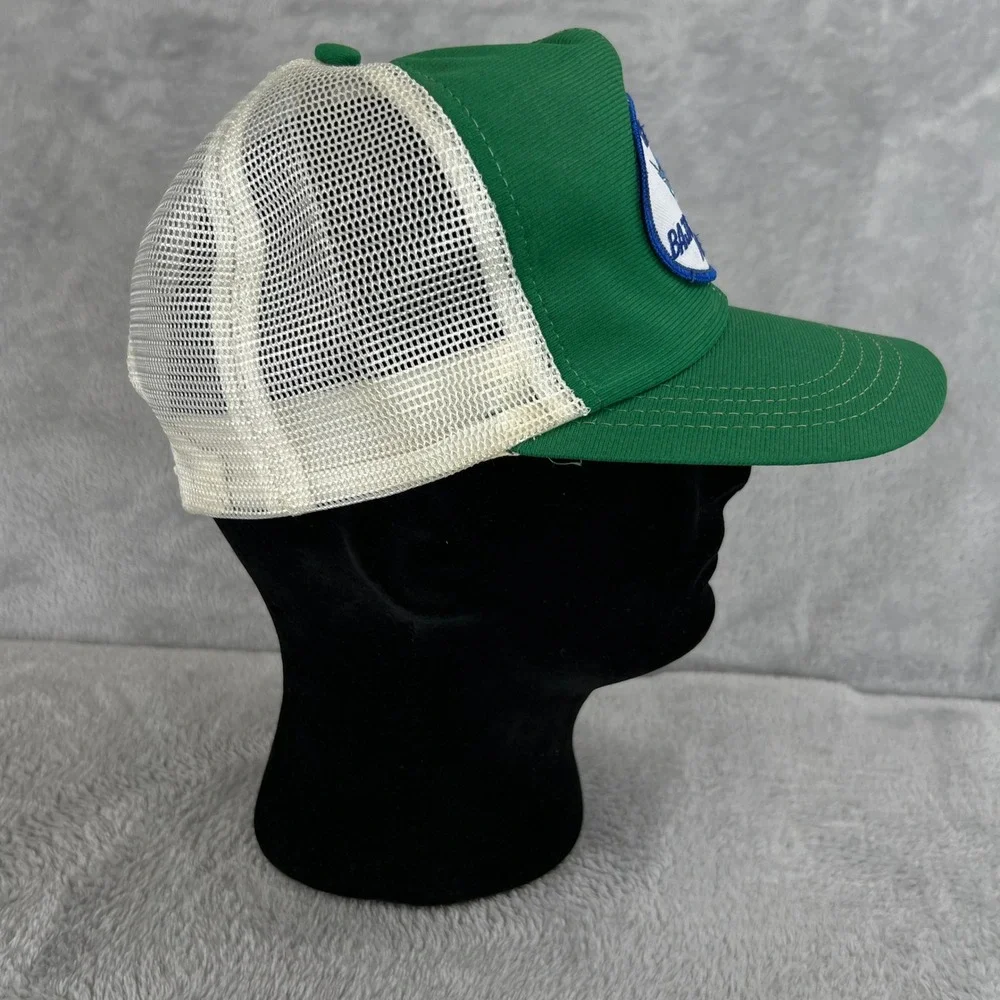 Vintage Cabo San Lucas Marlin Trucker Hat Green Mexico Fishing Mesh Snapback
