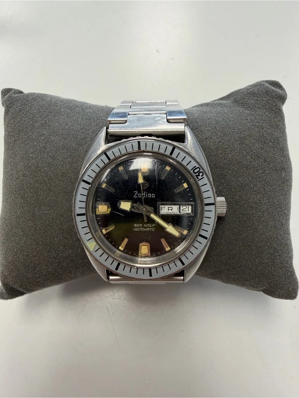 Vintage Zodiac Sea Wolf Automatic Divers Watch