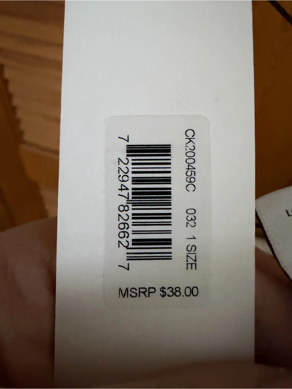 Calvin Klein brand tags