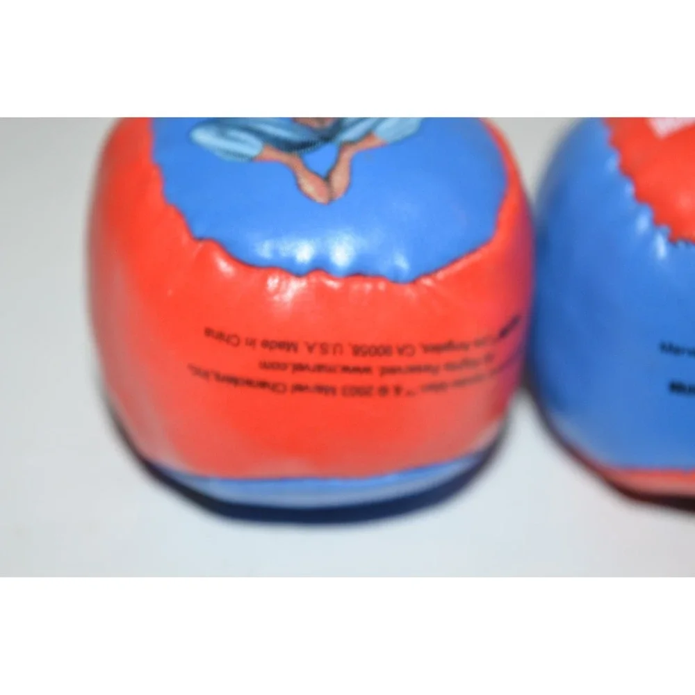 Vtg Marvel  Spider-man‎ Hacky Sack 2003 Blue & Red 2 Panel Footbag set of 2