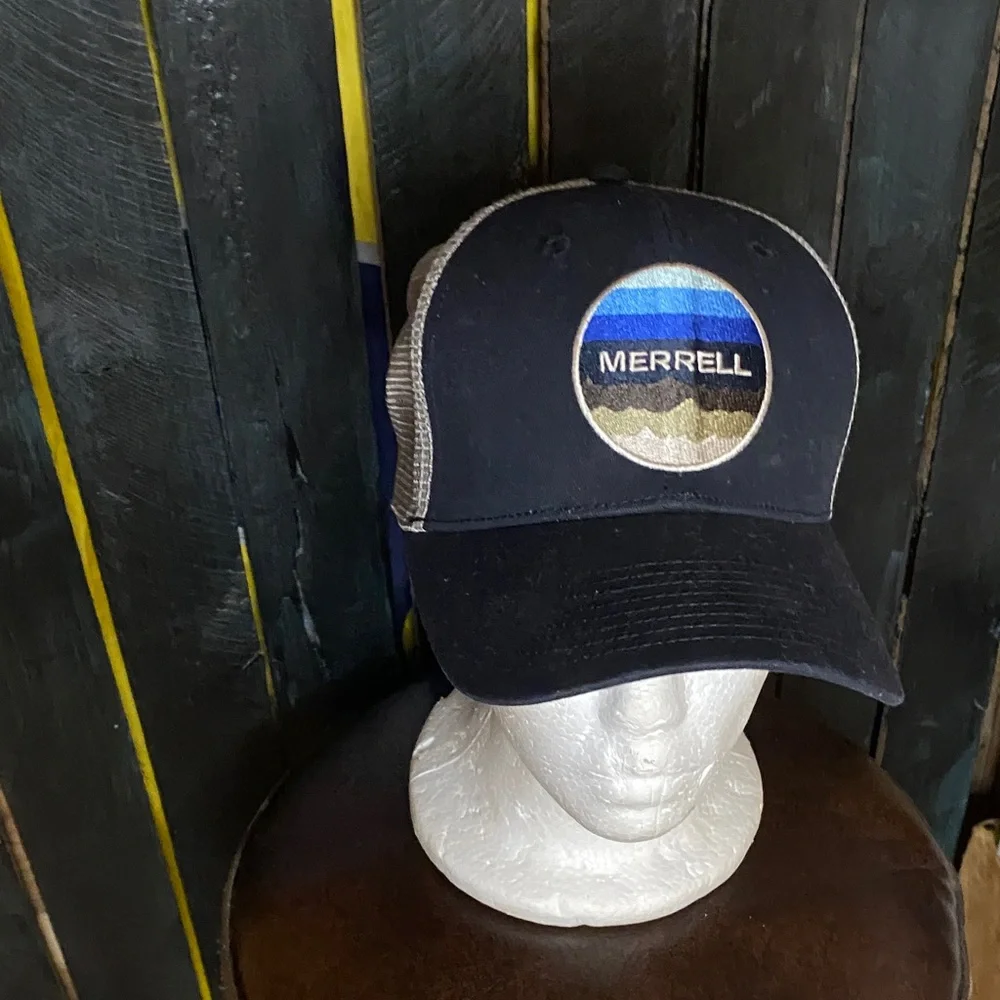Merrell Navy and Blue Mesh Cap
