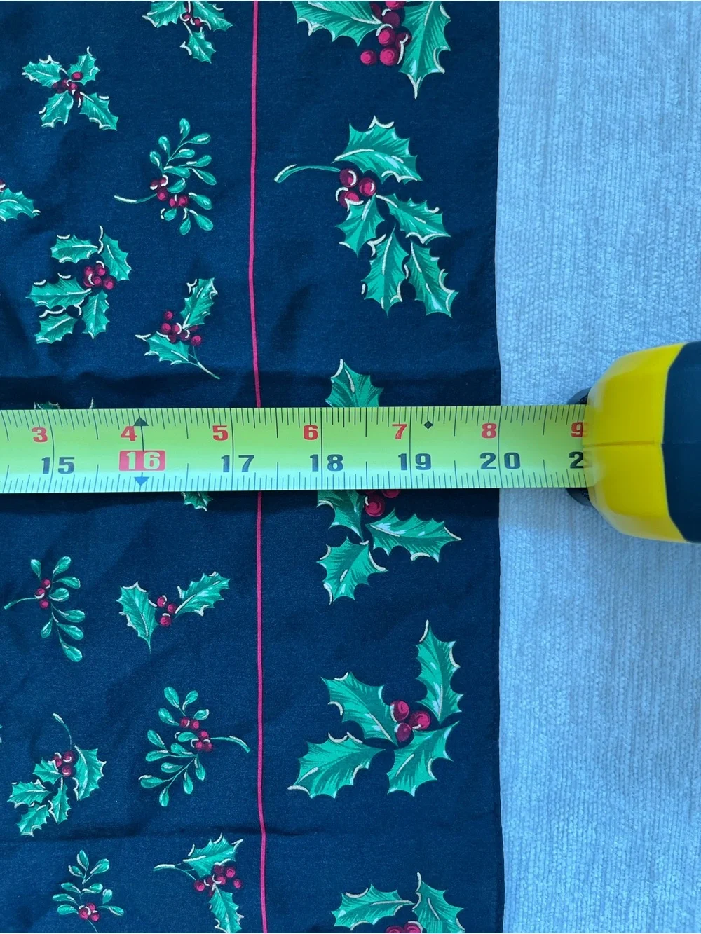 Vintage Silk Scarf Holly Berry by Echo