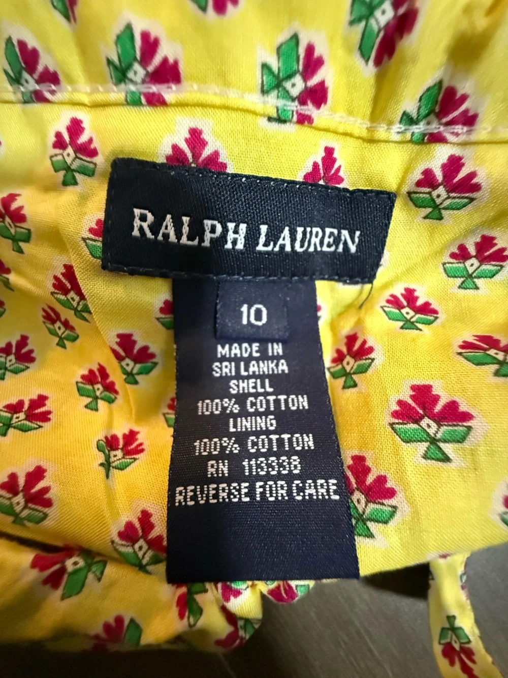 Ralph Lauren Girls’ Patchwork Floral & Paisley Cotton Skirt - Size 10 NWT