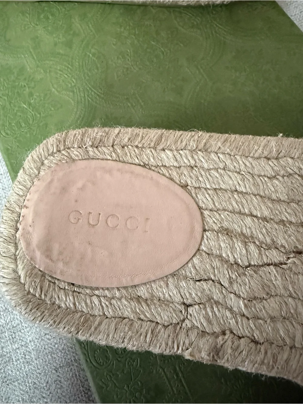 Gucci white leather