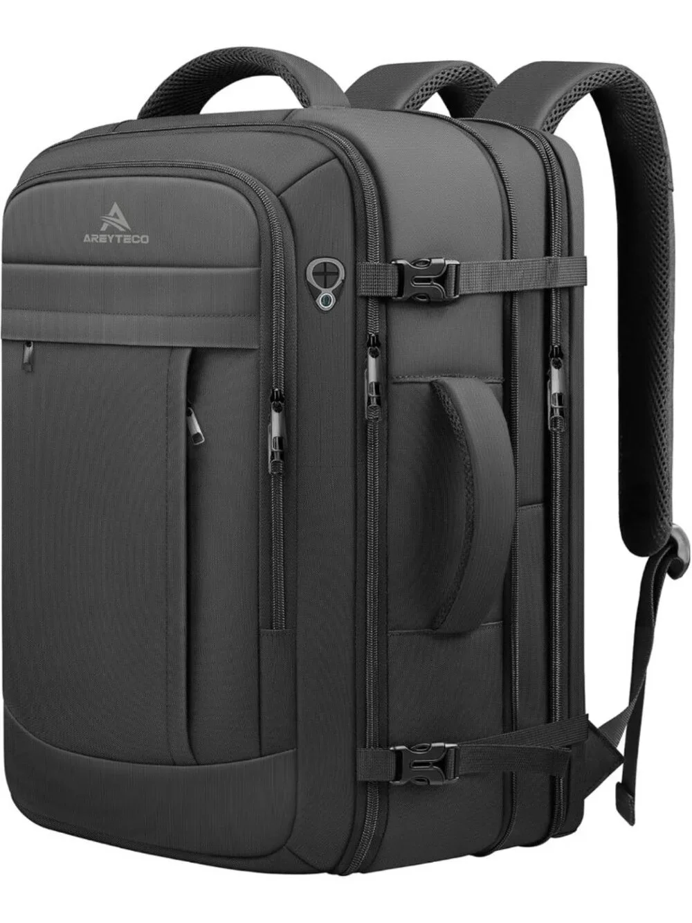 Expandable 50L Travel Backpack, Large Carry-On for Men, Perfect for Adventures