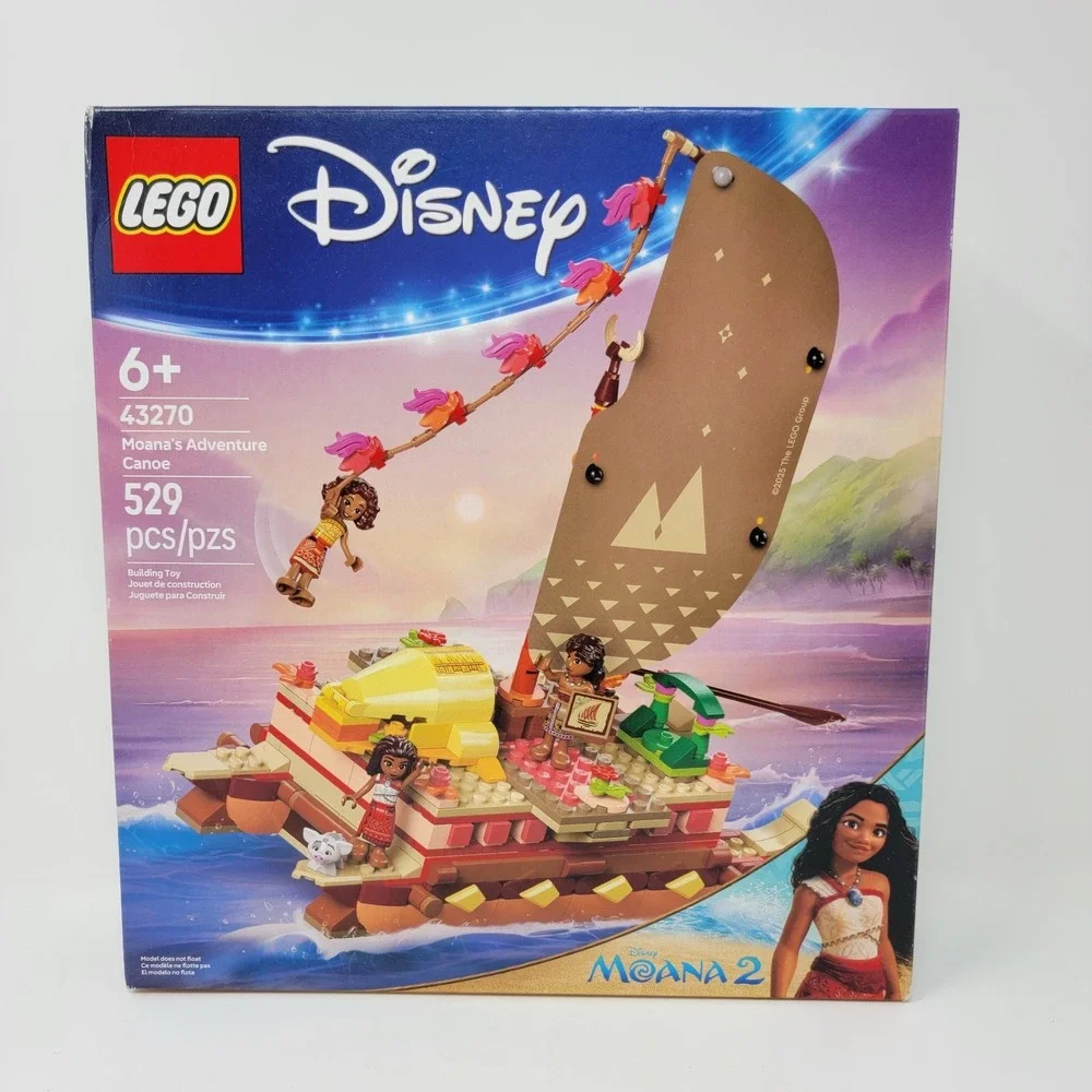 Lego 43270 Disney Moana's Adventure Canoe ~ 529 pcs ~ New Factory Sealed!
