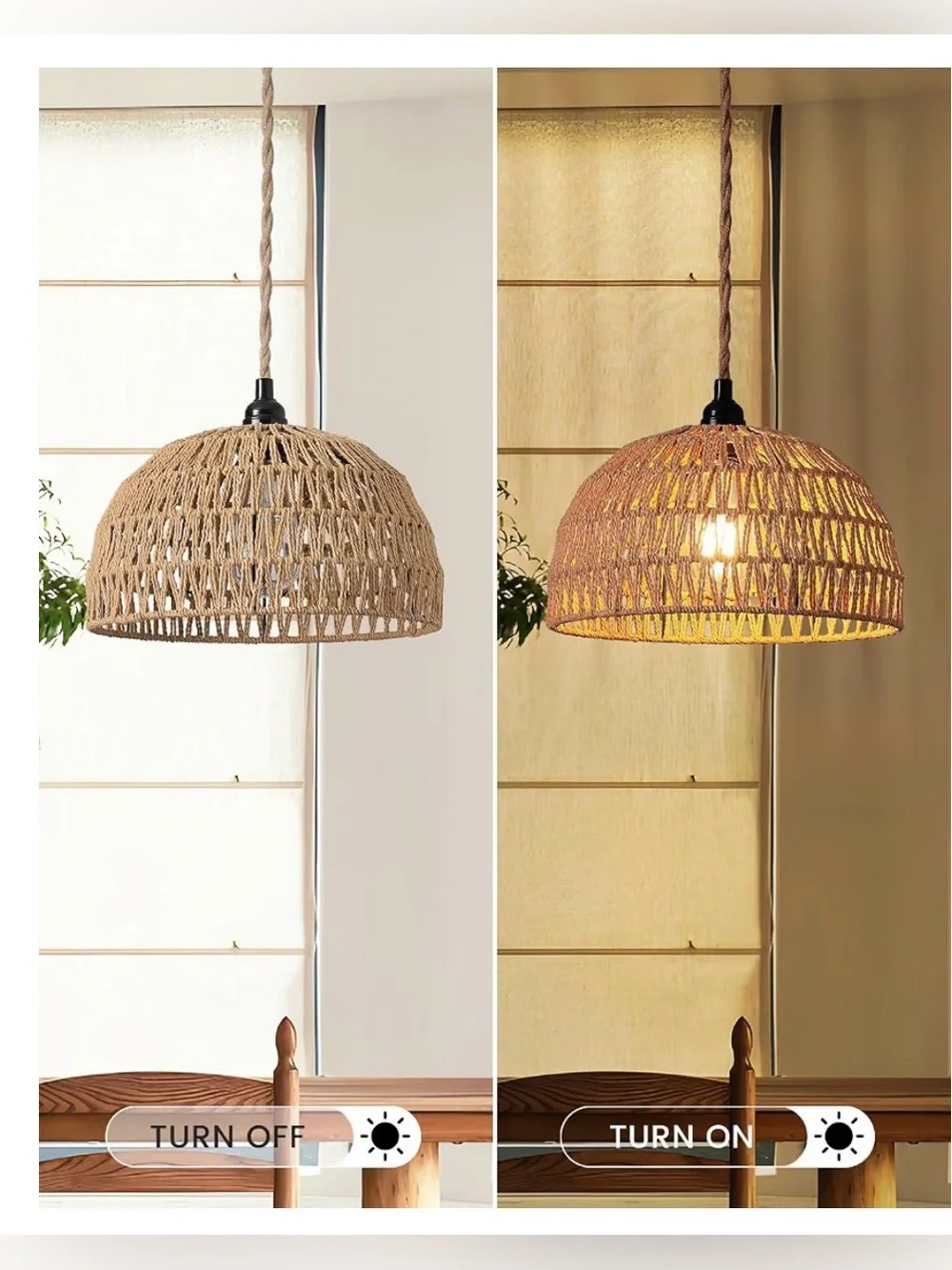 Dgroositon rattan hanging