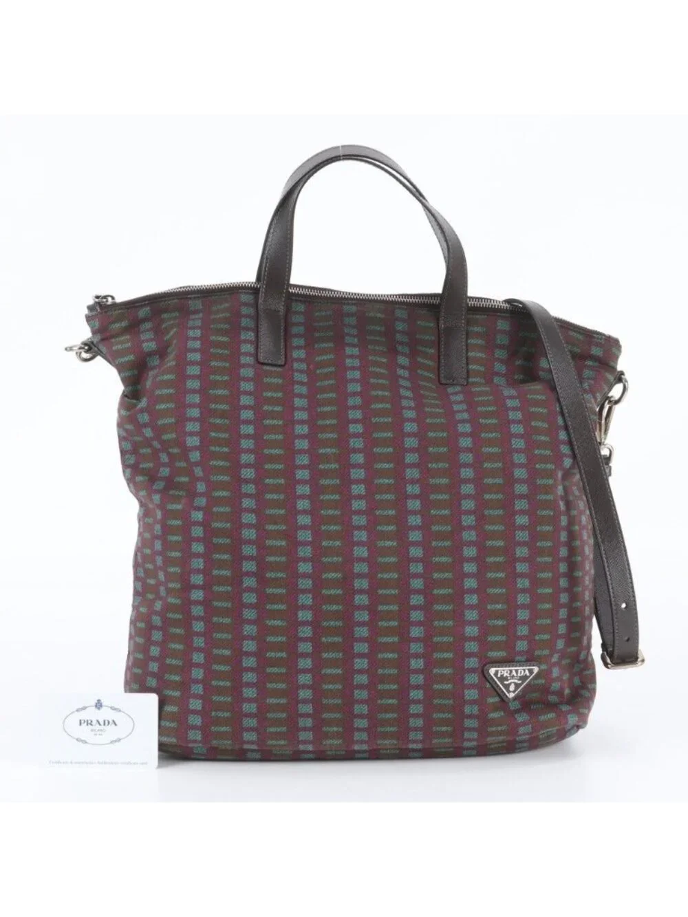 Prada Leather 2-Way Shoulder Bag Crossbody
