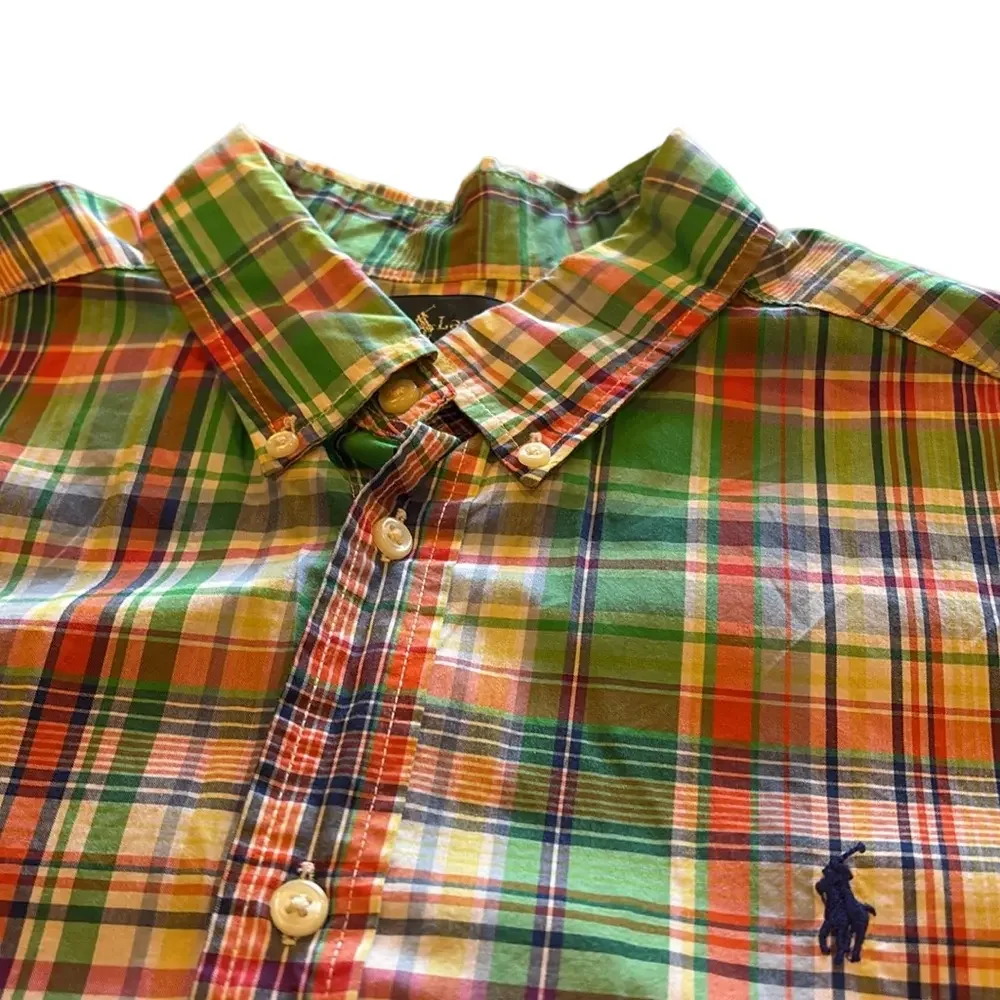 Ralph Lauren Kids XL Multi Colored Plaid Long Sleeve Shirt