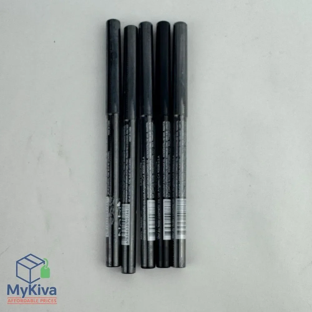 Waterproof Retractable Eyeliner Pencil Lot 5 Black Colors Makeup