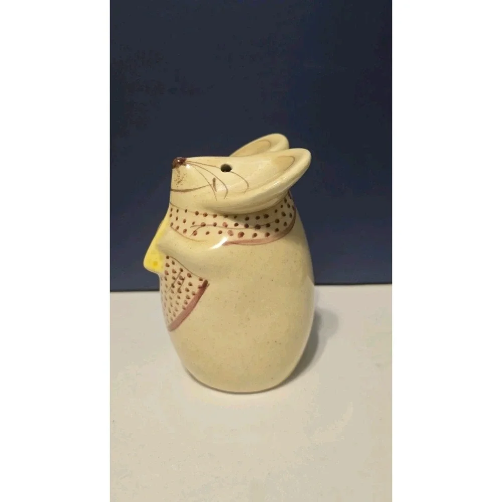 Handpainted  Ceramic Mouse  Cheese Shaker Made By Nelson S. Gustin Vintage...
