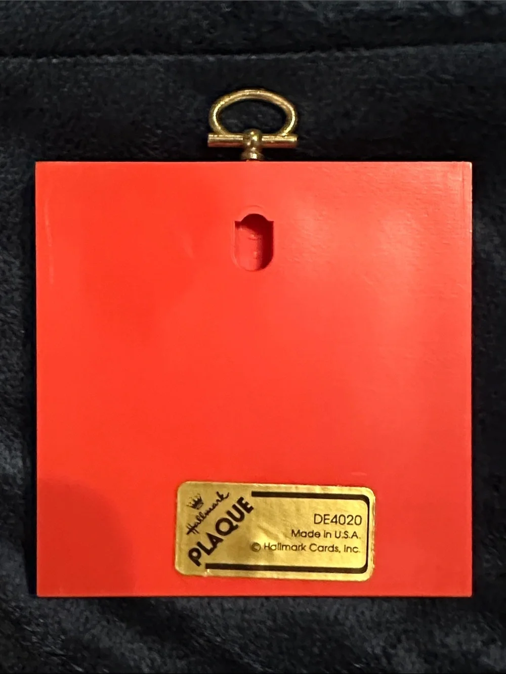 Hallmark small plaque