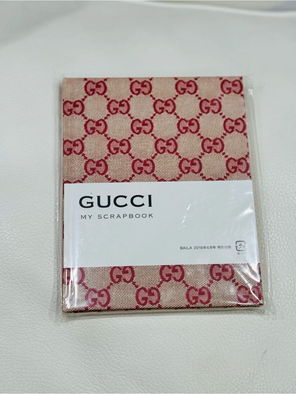 GUCCI Pink GG Monogram Scrapbook Notebook