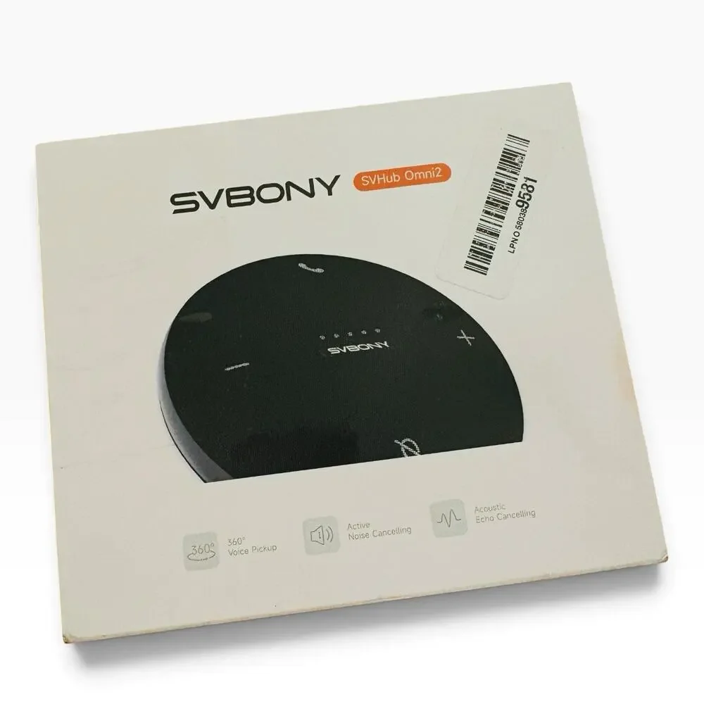 SVBONY SVHub Omni2 Bluetooth Conference Speakerphone 360° Mic