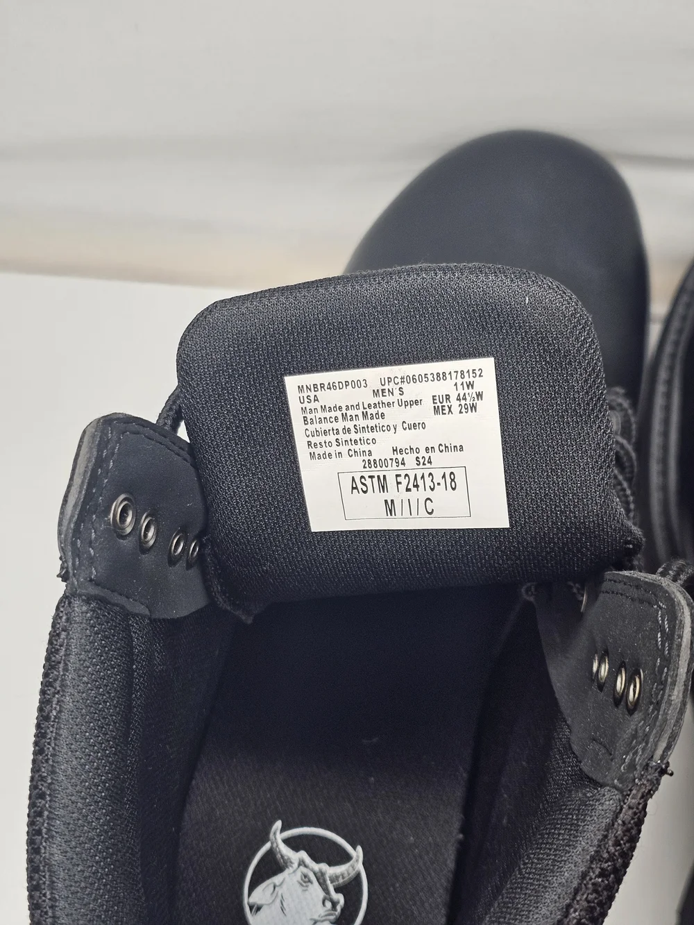 NWT Brahma Gus Steel Toe Black Leather Work Boots Men’s 11W