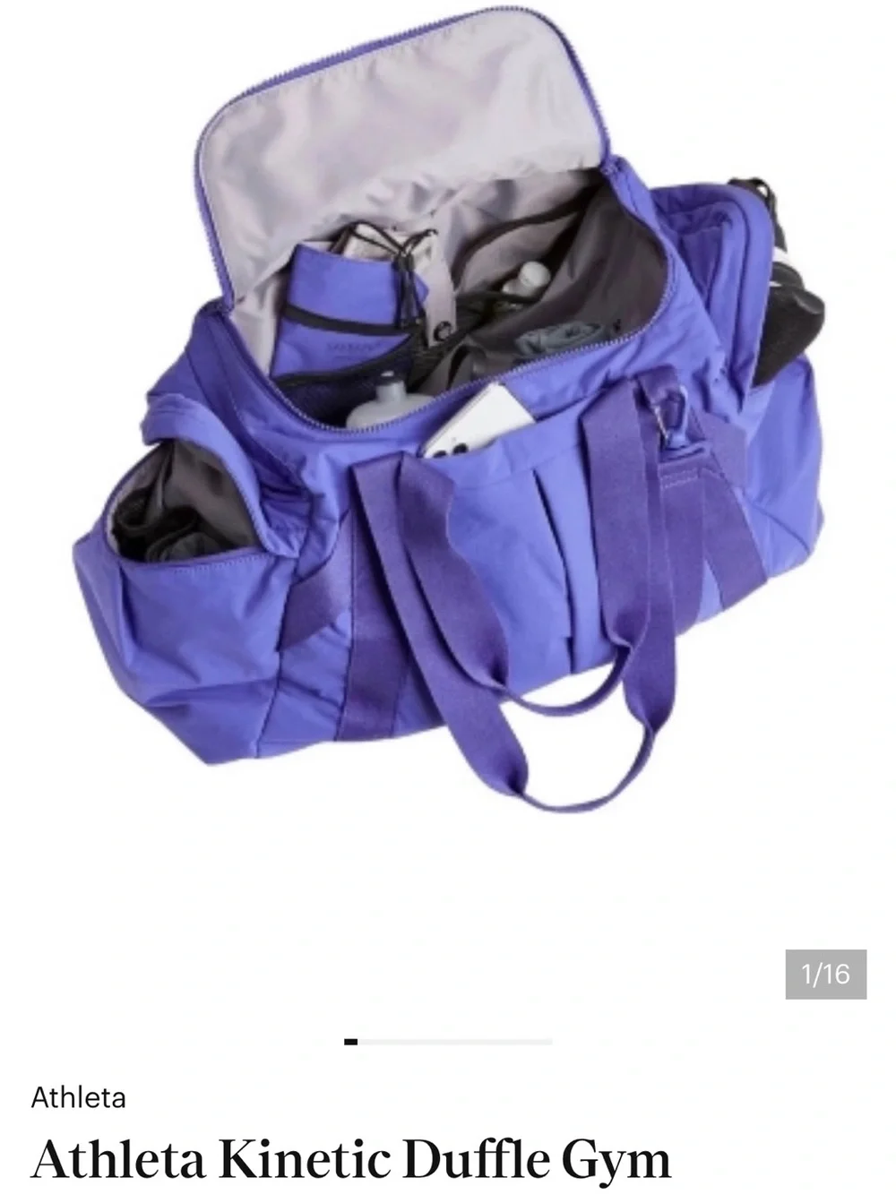 Athleta Blue Kinetic Duffel Bag
