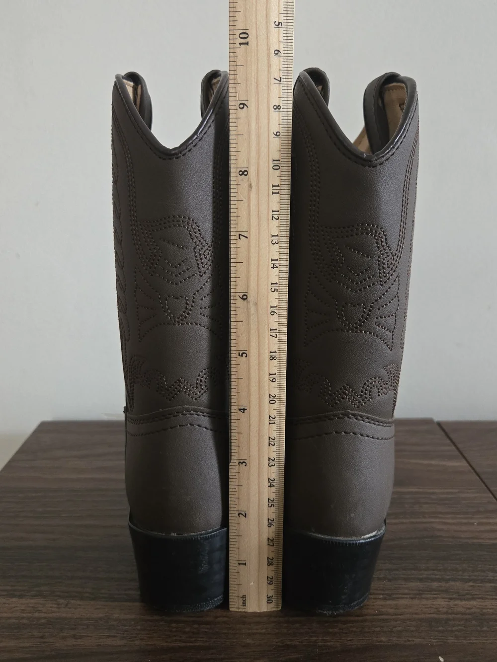 Durango Western Cowboy Boots KIDS Size 13C Dark Tan Distressed BT804