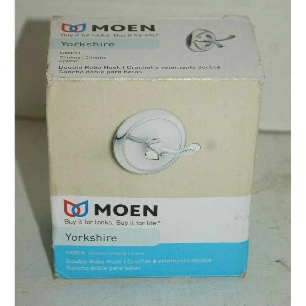Moen 5303CH Yorkshire Double Robe Hook, Chrome