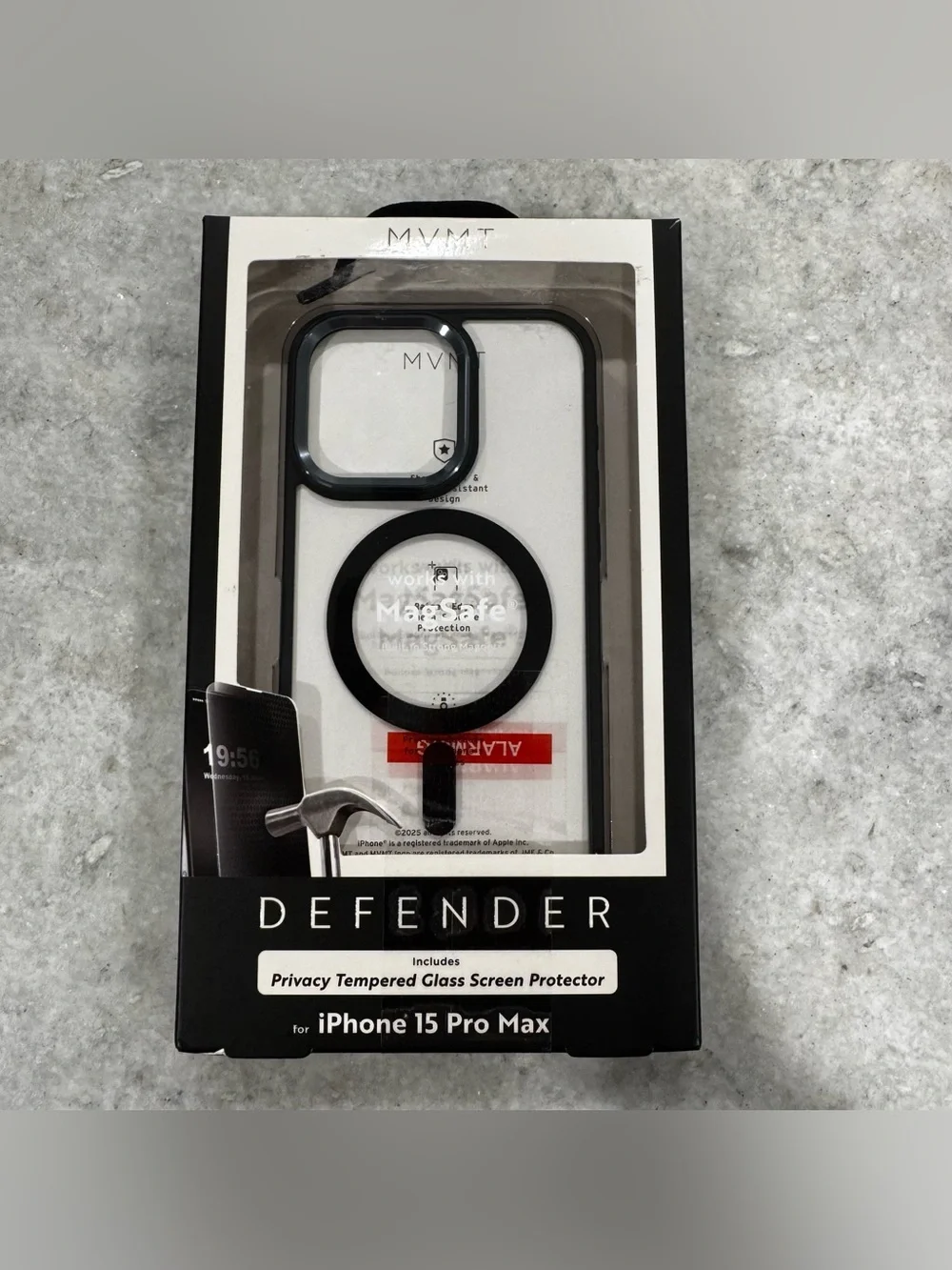 MVMT Defender Protective Case for iPhone 15 Pro Max with Screen Protector NWT