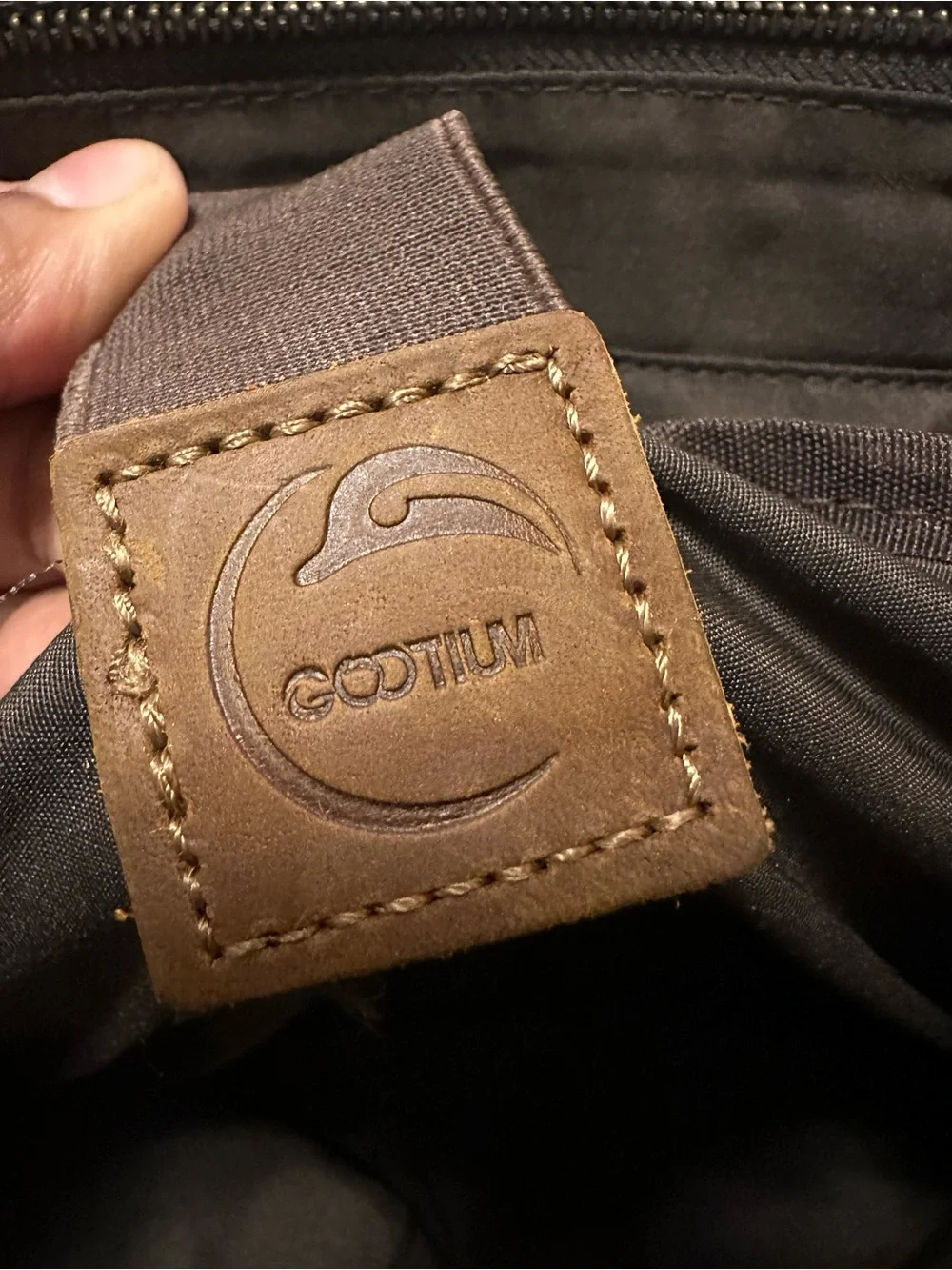 Gootium Vintage Canvas Leather Shoulder/Messenger computer Bag, Khaki 15X12