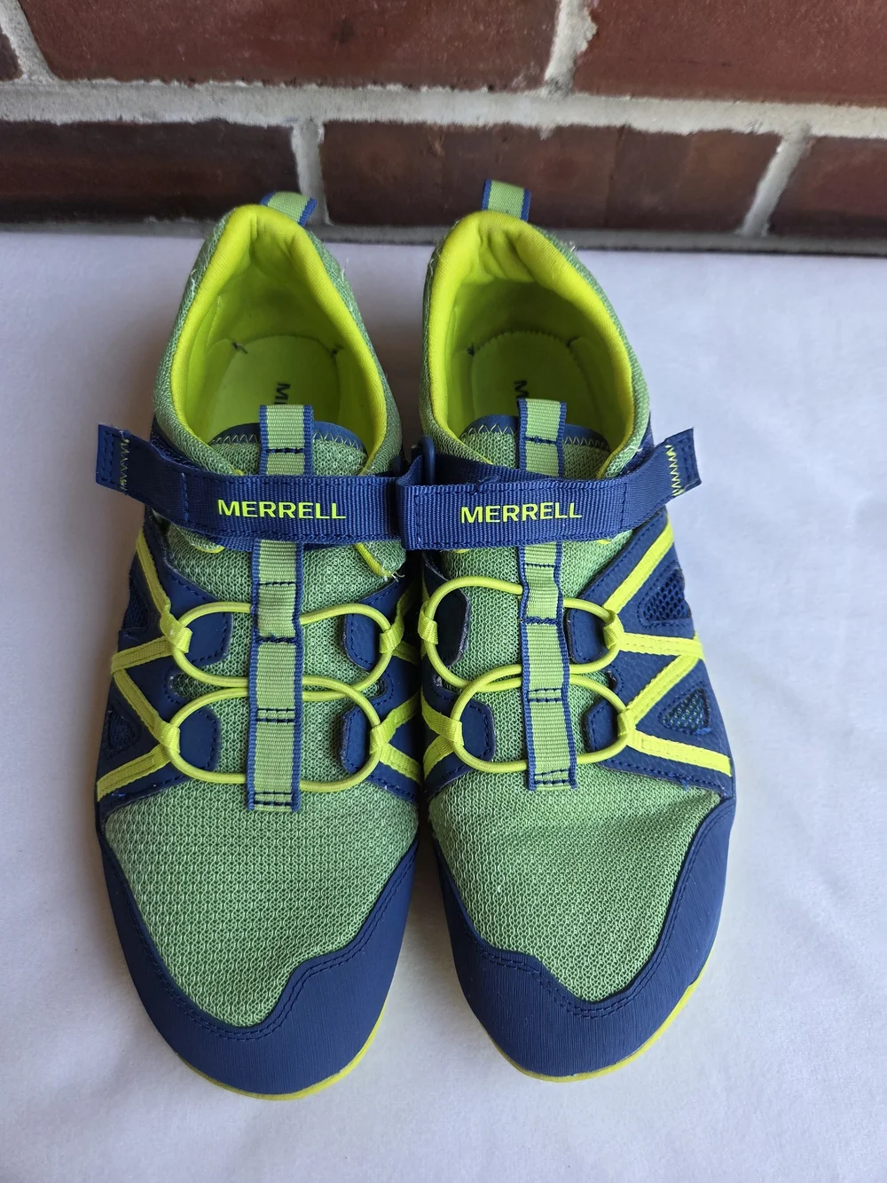 Merrell Hydro Glove Boys Youth Size 7 M Blue Green Water Hiking Shoes
