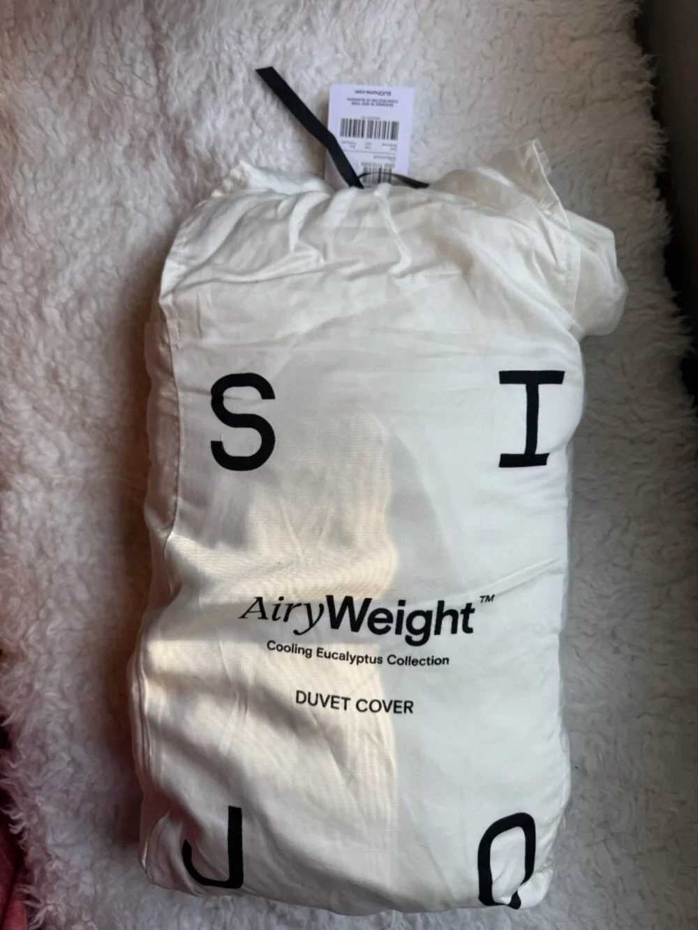 SIJO AiryWeight Tencel Duvet Cover Cooling Eucalyptus Ivory Full/Queen 90