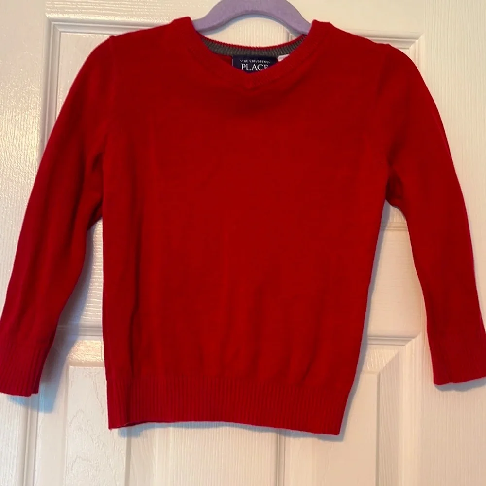 🎄 The Children's Place Red Knit Sweater
