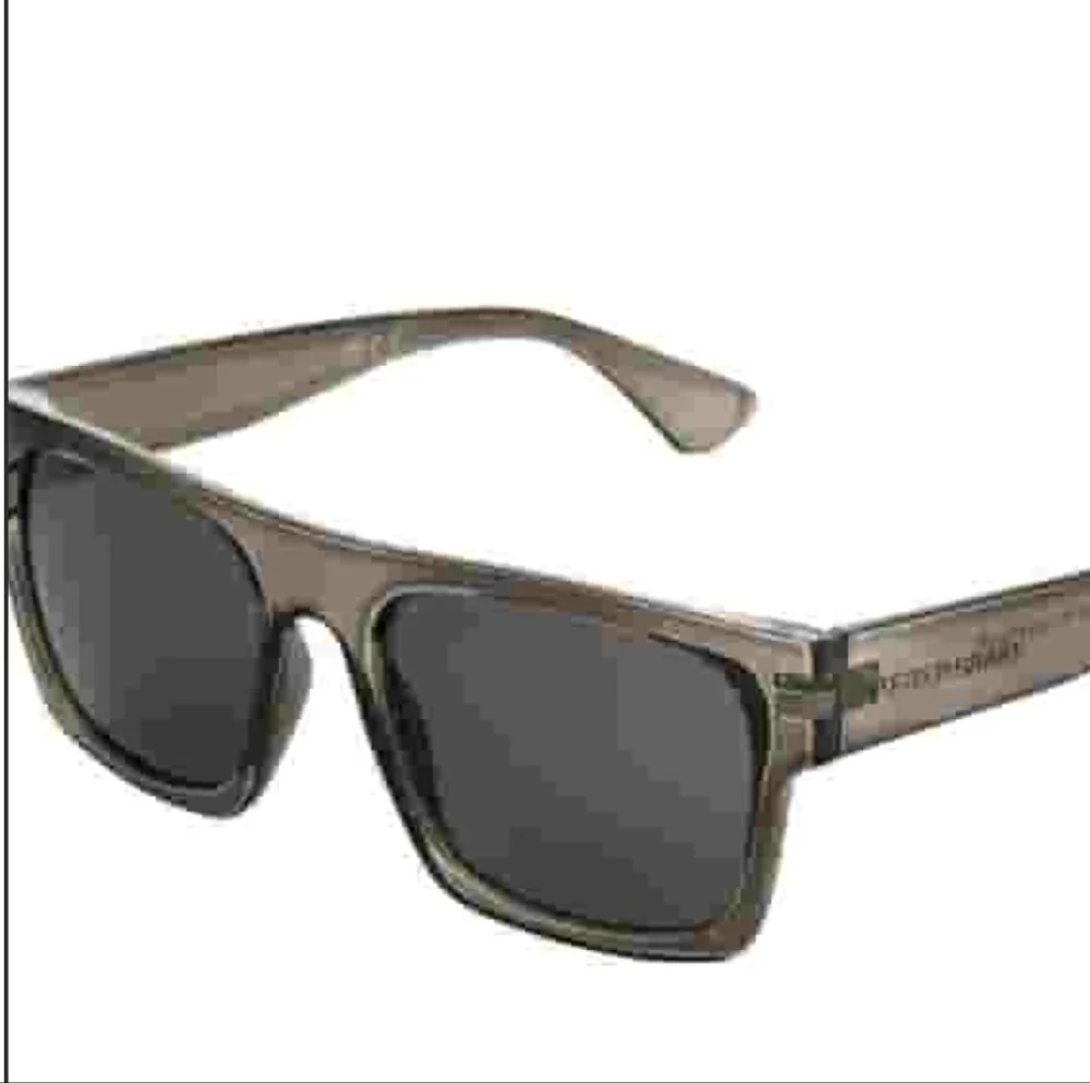 Foster Grant Men's Flattop Fashion Sunglasses Black Square Frame Gray Lens