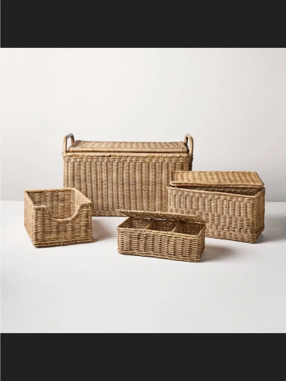 Hearth & Hand large rattan