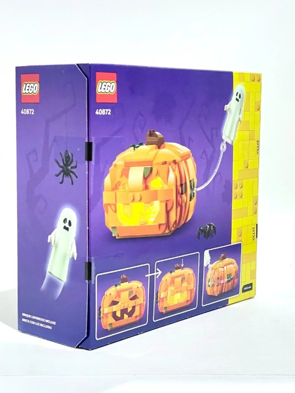 Lego 40872 Halloween Pumpkin Lantern Lights Up NIB New Sealed