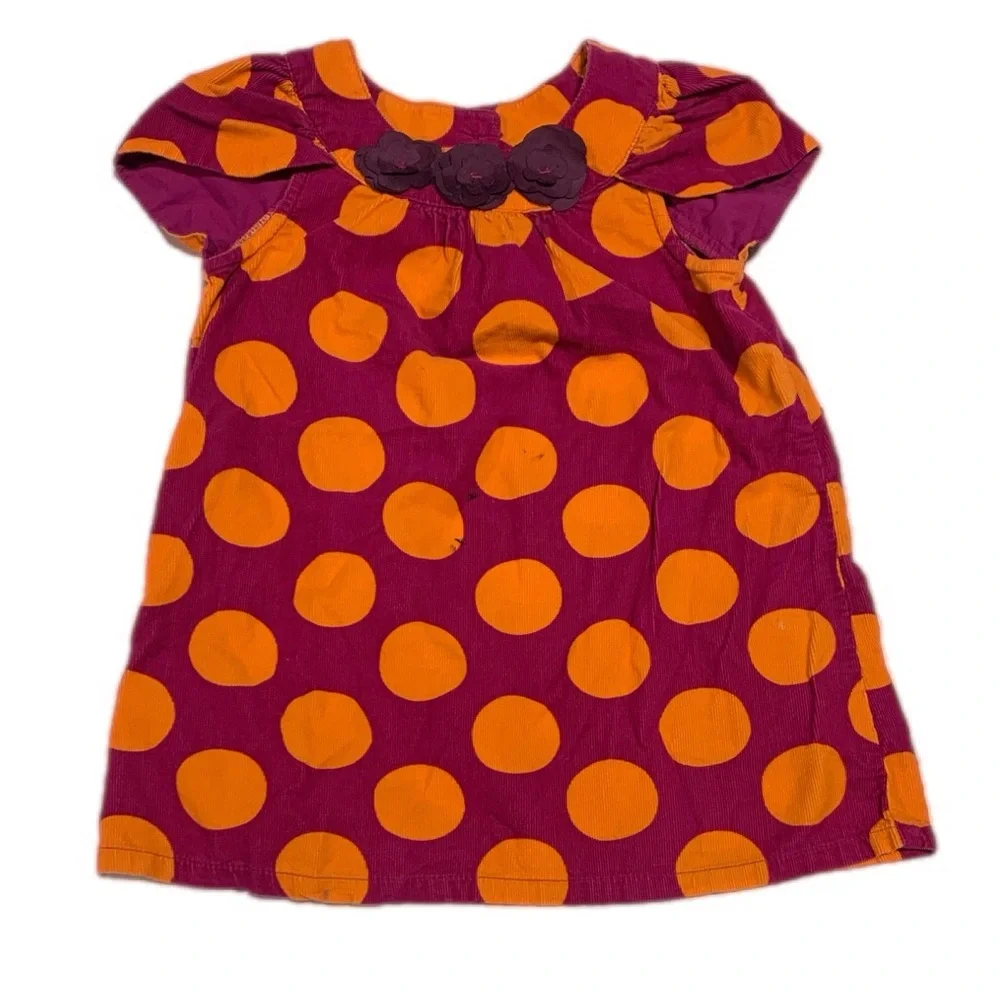 Purple and Orange Polka Dot Dress Girls‎ 2T 4270