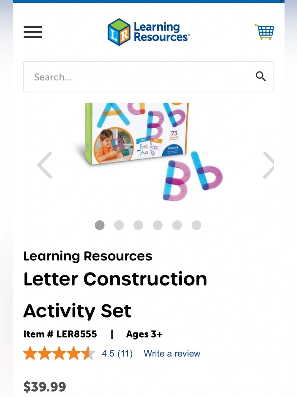 Learning Resources all excellent