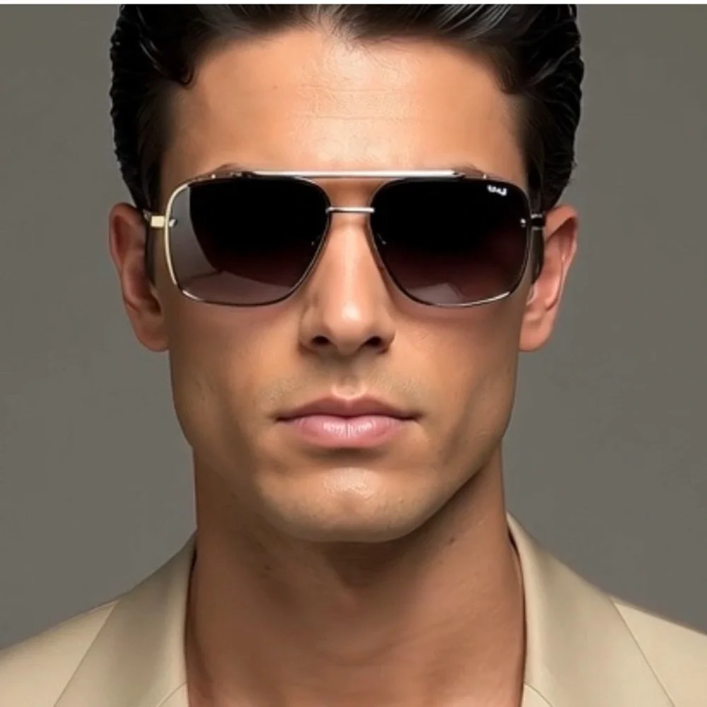 Gold Frame Steampunk Sunglasses Designer Style Fashion‎ Men Women Shades Lentes