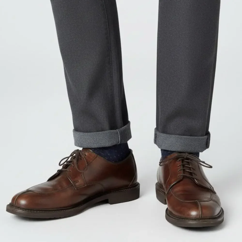 Allen Edmonds Ashton Slip Toe Derby Shoes Men's Sz 6.5 Brown Lace Up Corpcore